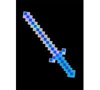 Smiffys Espada de píxel con luz LED de 24"/61 cm, Pilas incluidas Halloween