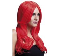 Smiffys Fever Khloe Wig, Neon Red