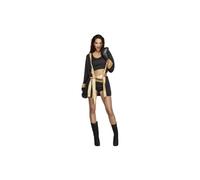 Smiffys Fever Knockout Costume, Black (Size S)
