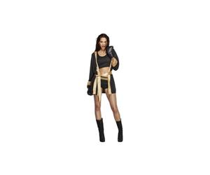 Smiffys Fever Knockout Costume, Black (Size S)