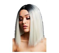 Smiffys Fever Kylie Wig, Two Toned Blend, Ice Blonde