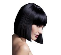 Smiffys Fever Lola Wig, Black