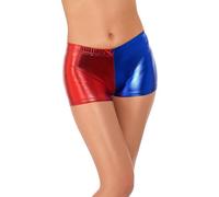 Smiffys Fever Miss Harlequin Whiplash Shorts Fancy Dress Accessory