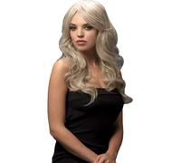 Smiffys Fever Nicole Wig, Silver Blonde, Blonde