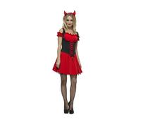 Smiffys Fever Wicked Devil Costume, Red (Size L)