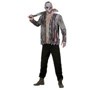Smiffys Friday the 13th, disfraz de Jason Voorhees, Chaqueta con camiseta y máscara de hockey