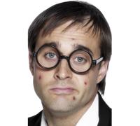 Smiffys Gafas de escolar, negras, sin lentes Halloween