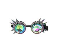 Smiffys Fever Studded Rainbow Festival Goggles
