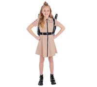 Smiffys Ghostbusters Girls Fancy Dress Costume Dress with Belt Official Licensed Movie Outfit for Halloween Parties Role Play Book Week
