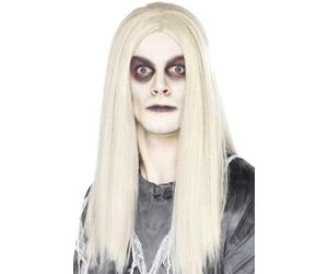 Smiffys Ghostly Spirit Wig, Grey