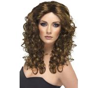 Smiffys Glamour Wig, Brown