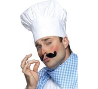 Smiffys Gorro de chef, blanco Halloween, Carnaval