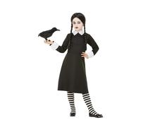 Smiffys Gothic School Girl Costume, Black (Size L)