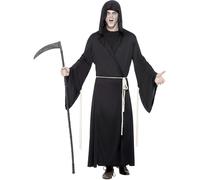 Smiffys Grim Reaper Costume, Black (Size L)