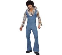 Smiffys Groovy Dancer Costume, Blue (Size L)