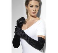 Smiffys Guantes largos de terciopelo para mujer