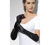 Smiffys Guantes provocadores, negros, largo