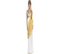 Smiffys Helen of Troy Costume, White & Gold (Size S)