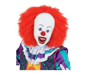 Smiffys IT The Movie, máscara de Pennywise, Cabeza completa, látex