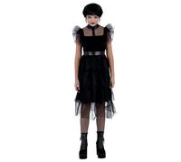 Smiffys Traje de vestido de fiesta gótico, con vestido