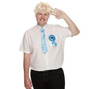 Smiffys Kit de político elegante, Peluca rubia, corbata y escarapela