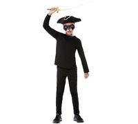 Smiffys Kit de rata, Sombrero, espada, antifaz y nariz Halloween