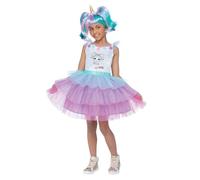 Smiffys L.O.L Surprise!™ Disfraz de unicornio de lujo, Vestido y diadema con coletas y flecos