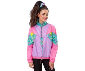 Smiffy's Ladies 80s Pastel Windbreaker Jacket Disfraz Mujer (Pack de 1)