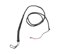 Smiffys Látigo para ganado largo, negro, 182cm, Cuero genuino