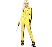 Smiffys Licenciado oficialmente Disfraz de Kill Bill Vol.1 & Vol.2, Amarillo, con traje entero y espada