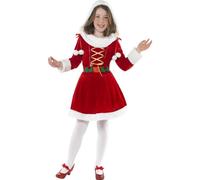 Smiffys Little Miss Santa Costume, Red (Size L)
