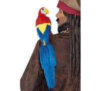 Smiffys Loro 50cm / 20in, con sujeción de goma Halloween, Carnaval