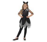 Smiffys Lujo Medianoche Gato Negro Gatito Infantil Disfraz Halloween 44287