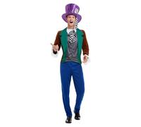 Smiffy's Disfraz de Sombrerero Loco – chaqueta, pantalones y sombrero