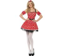 Smiffys Madame Mouse Costume, Red (Size S)