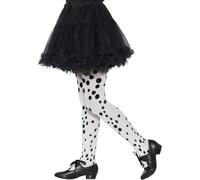 Smiffys Mallas de Dálmatas, Niños, Blanco y Negro, Edad 6-12 Halloween, Carnaval
