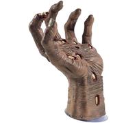 Smiffys Mano zombi de látex en putrefacción, Natural, con accesorio de aspiración, 21cmx10cm / 8inx4in