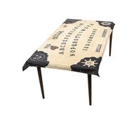 Smiffys Mantel con tablero de ouija y posavasos de plancheta, Natural, 195cmx115 cm / 77in x 45in Halloween