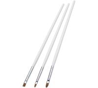 Smiffys Maquillaje FX Smiffys Esenciales, Set de pinceles, paquete de 3 estilos Halloween, Carnaval