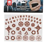 Smiffys Maquillaje FX Tatuajes Satanicos Marrones Transfer Halloween