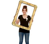 Smiffys Marco de fotos hinchable, Dorado, 70 cm / 28 pulgadas Halloween, Carnaval