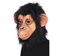 Smiffys Máscara de chimpancé, cubre toda la cabeza Halloween