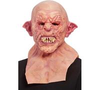 Smiffys Máscara de demonio con venas, de lujo, para cabeza y cuello, látex Halloween