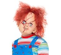 Máscara De Disfraz De Halloween De Horror De Chucky De Látex Para Niños