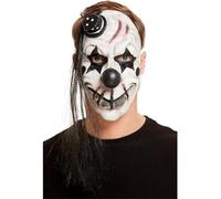 Smiffys Máscara de látex de payaso siniestro, Blanco Halloween
