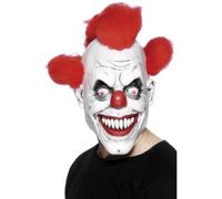 Smiffys Máscara de payaso 3/4, con pelo, látex Halloween, Carnaval