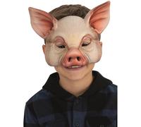 Smiffys Máscara realista de cerdo, rosa, sobre elástico
