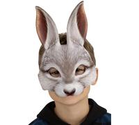 Smiffys Máscara realista de conejo blanco, sobre elástico