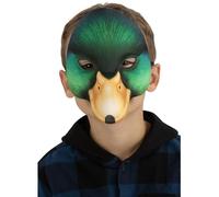 Smiffys Máscara realista de pato, verde, sobre elástico