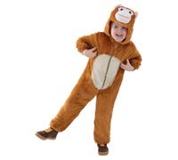 Smiffys- Monkey Costume Disfraz de mono, dibujos animados, Color marrón, M-7-9 Years (99809M)